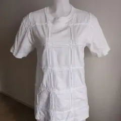 ポールスミス　立体格子柄 半袖Tシャツ ホワイト　Мのサムネイル