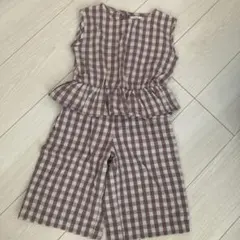 AI_ck 様専用❗️PAIRMANONチェック柄ペプラムトップスとショートパンツのサムネイル