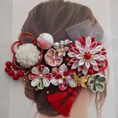 つまみ細工髪飾り成人式卒業式