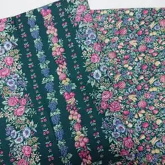 可愛い花柄とフル―ツの柄(USAコットン)