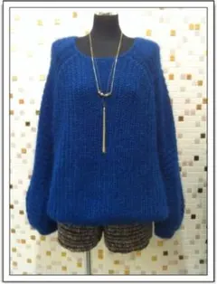 THREE DOTS TURQUOISE モヘアニット
