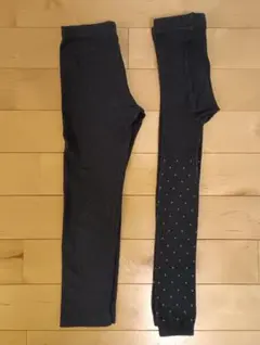 子供用タイツとレギンス　ブラック　 黒　120cm　子供　スパッツ　キッズ
