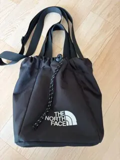 THE NORTH FACE ブラックショルダー巾着バッグ