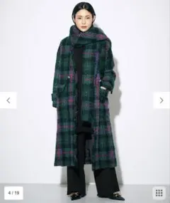 Grace Class チェックリングwoolコートのサムネイル