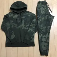 UNDERARMOURスウェット上下セットSメンズ迷彩GREEN定価18700円