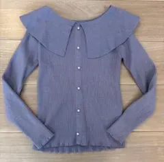 ニット パープル