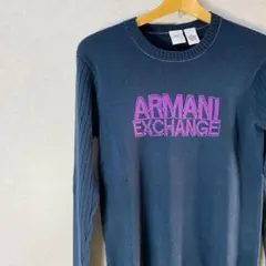 Armani Exchange ロゴ刺繍 長袖セーター S