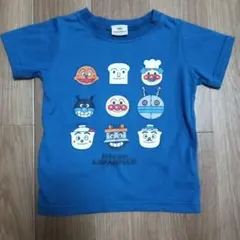 それいけ！アンパンマン キャラクター集合 半袖Tシャツ ブルー