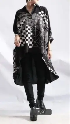 STELLA MARINA COLLEZIONE 半袖シャツ　アシンメトリー