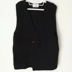 Kerry Woollen Mills ニットベスト ブラック