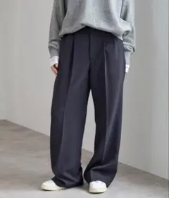 ネイビー スラックス