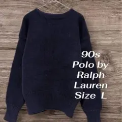 90s Polo by Ralph Lauren 肉厚ニット ウール100%