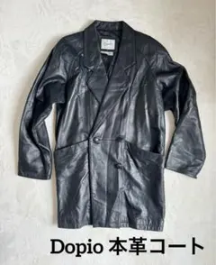 DOPIOイタリアン 羊革ラムレザー ハーフコート革ジャン 羊革 レディースLL