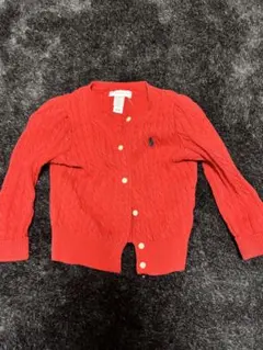 Ralph Lauren レッド カーディガン 18M 85サイズ