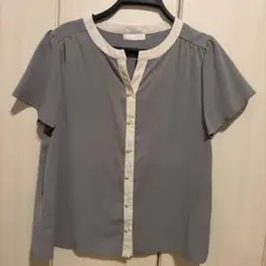 トルディア⭐︎TRUDEA⭐︎バイカラーブラウス⭐︎Lサイズ⭐︎のサムネイル