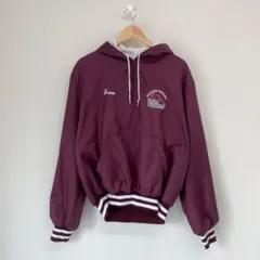 90s Holloway ハーフジップ ナイロンパーカー カレッジ刺繍 古着