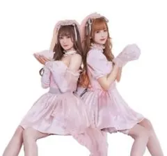 舞々悪魔×Malymoon チェックフリルラブミーデビルナース ピンク - メルカリ