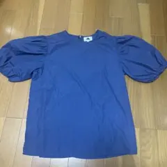 ABITOKYO パフスリーブ ブラウス ブルー Mサイズのサムネイル