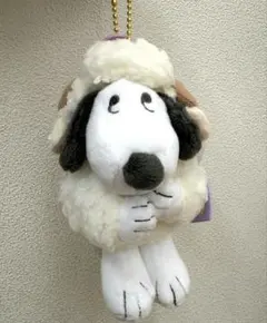 くったりシュナウザー ぬいぐるみ 寝そべり キーホルダー 犬