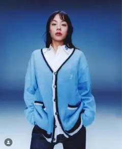 Bott カーディガン BoTT / LINED MOHAIR CARDIGAN / GREEN | Sophomore