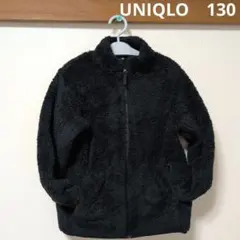 UNIQLO フリースジャケット 130サイズ 黒
