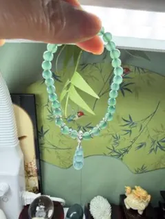 美品❣️天然本翡翠　高氷種、18k【転運】路路通双色小粒ブレスレット　鑑定書付き 美品❣️天然本翡翠 高氷種、18k【転運】路路通双色小粒ブレスレット
