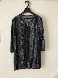 「伊太利屋」ジップアップカーディガンジャケット　15号