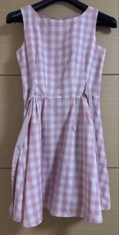 earth ギンガムチェックワンピース