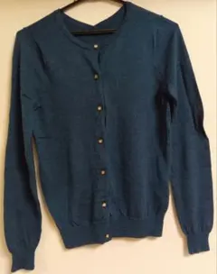 ブルーグリーン カーディガン