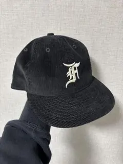 essentials newera 黒 コーデュロイ キャップ ベースボール