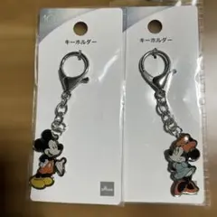 ディズニー100周年 ミッキー、ミニーキーホルダーセット
