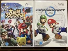 2本セット 大乱闘スマッシュブラザーズX マリオカート　Wii ソフト 中古