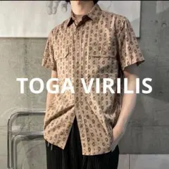 TOGA VIRILIS ペイズリー柄　総柄　半袖シャツのサムネイル