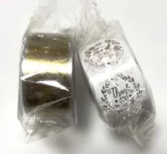 サンキューシール　クリスマスシール　2巻　箔押し　クリア