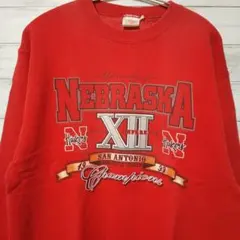 90s FRUIT OF THE LOOM ネブラスカ スウェット USA古着