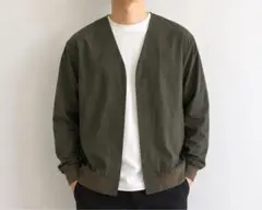 BEAMS カーディガン カーキ Sサイズのサムネイル