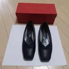 スクエアトゥ フラットシューズ