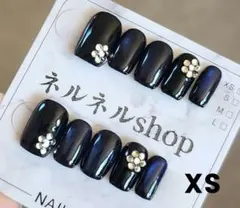 1501:ブラックブルーパープル3色マグネットグラデーション☆XSサイズ