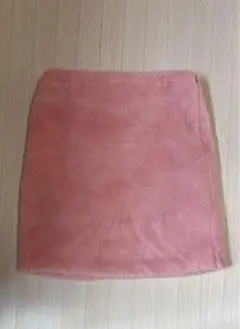 新品タグ付き ピンクファースカート Babypink