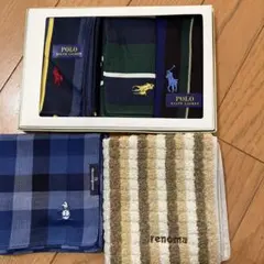 Polo Ralph Lauren &renomaハンカチ5枚セット