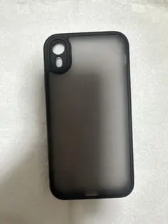 iPhone X用ブラック半透明ケース
