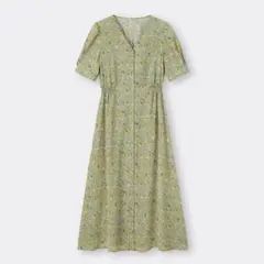 GU / 花柄ロングワンピース / L size / 2月1日に削除します