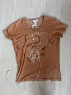 DIESEL Tシャツ ブラウン Sサイズ Vintage