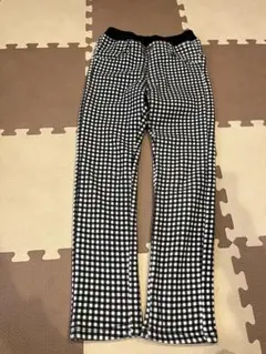 チェック柄ロングパンツ