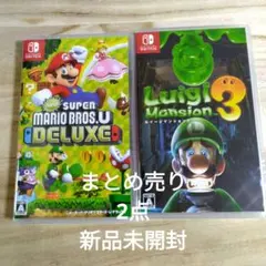 ◆まとめ売り/新品未開封◆New Super Mario　&ルイジーマンション3