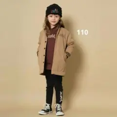 エックスガールステージス はっ水ミルズロゴラインブルゾン　110