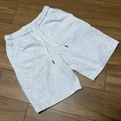 GU メンズ ウィメンズスウェットハーフパンツ グレーL 完売のサムネイル