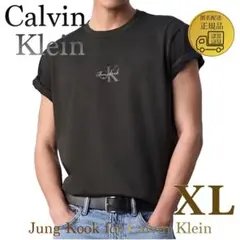 ラスト1点✨CalvinKlein ジョングク ロゴ Tシャツ ブラック XL - メルカリ