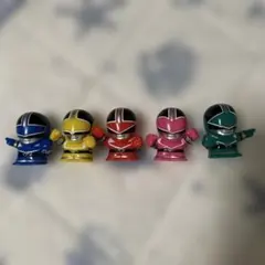 未来戦隊タイムレンジャーちびコレバック指人形5個セットのサムネイル