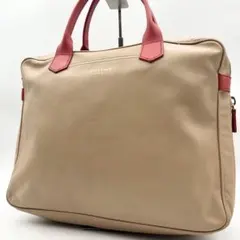 希少✨ ロンシャン ビジネスバッグ A4収納可 レザー マチ拡張可